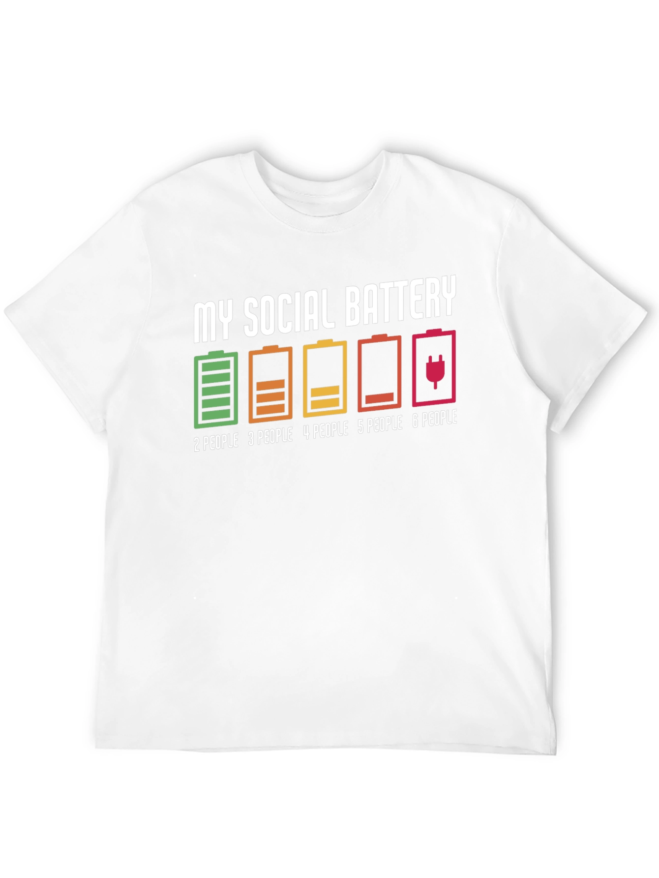 Social Battery Graphic T-Shirt - Introvert Humor