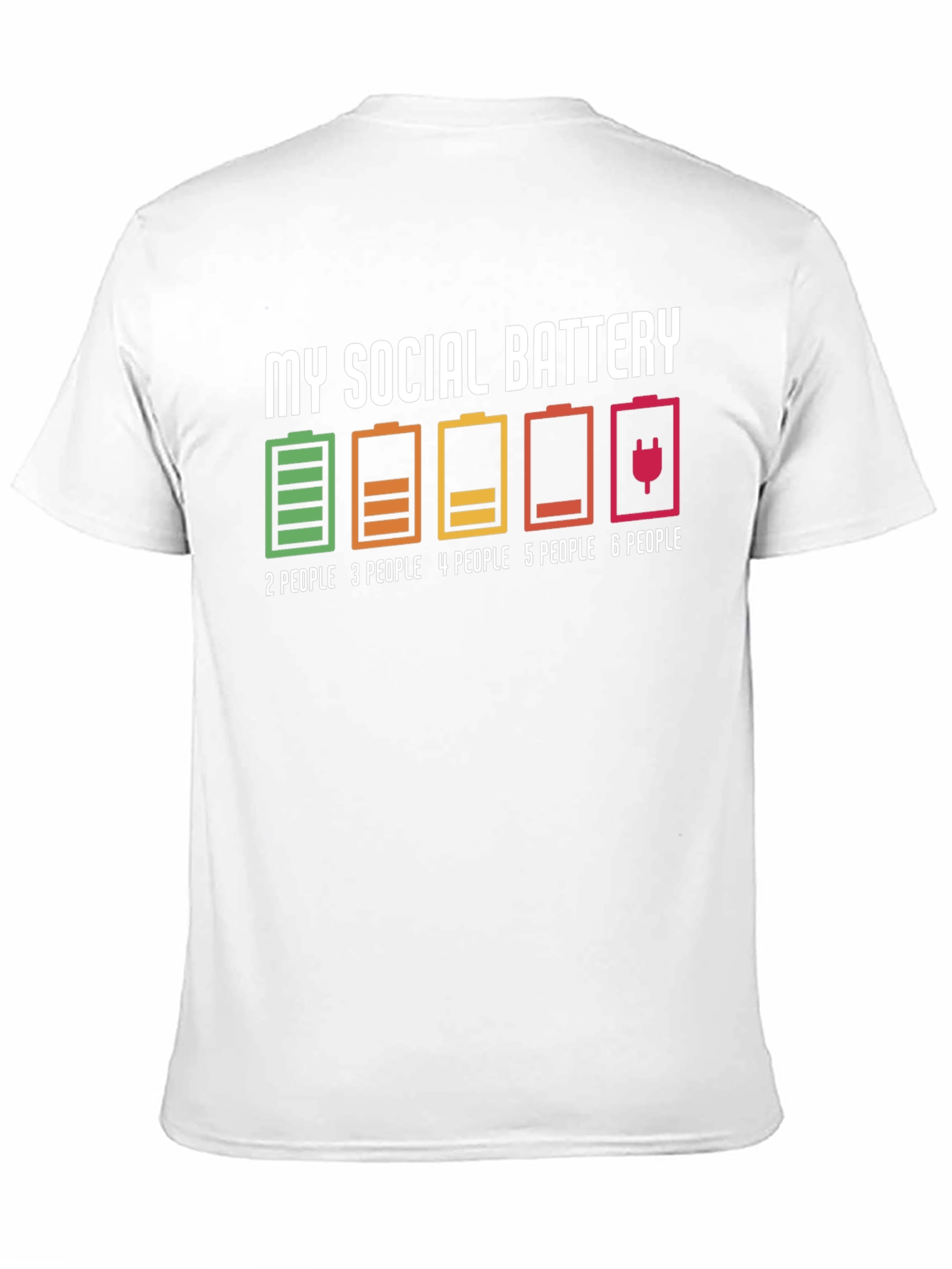Social Battery Graphic T-Shirt - Introvert Humor