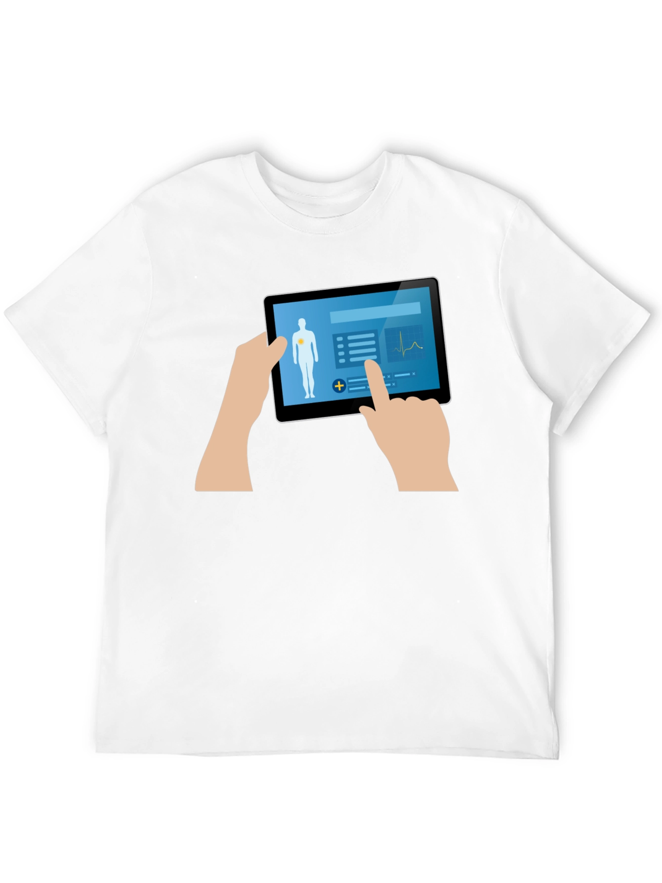 Medical Tablet Graphic Tee - Tech Inspired Design
