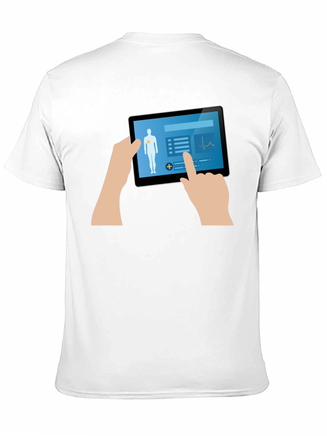 Medical Tablet Graphic Tee - Tech Inspired Design