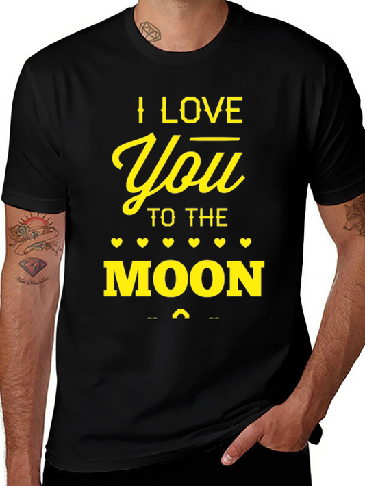 I Love You to the Moon T-Shirt - Mens Graphic Tee