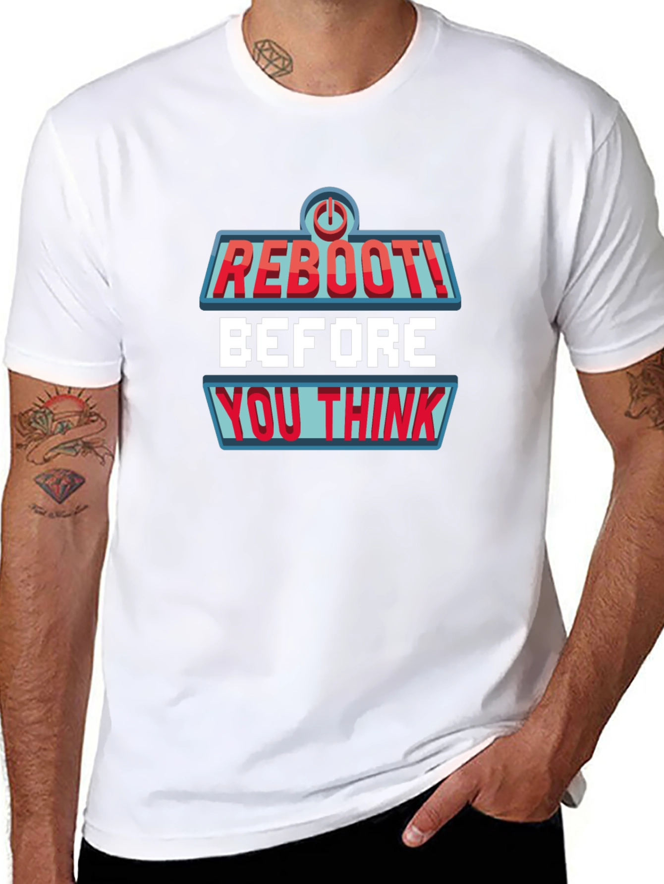 Reboot Before You Think Graphic Tee