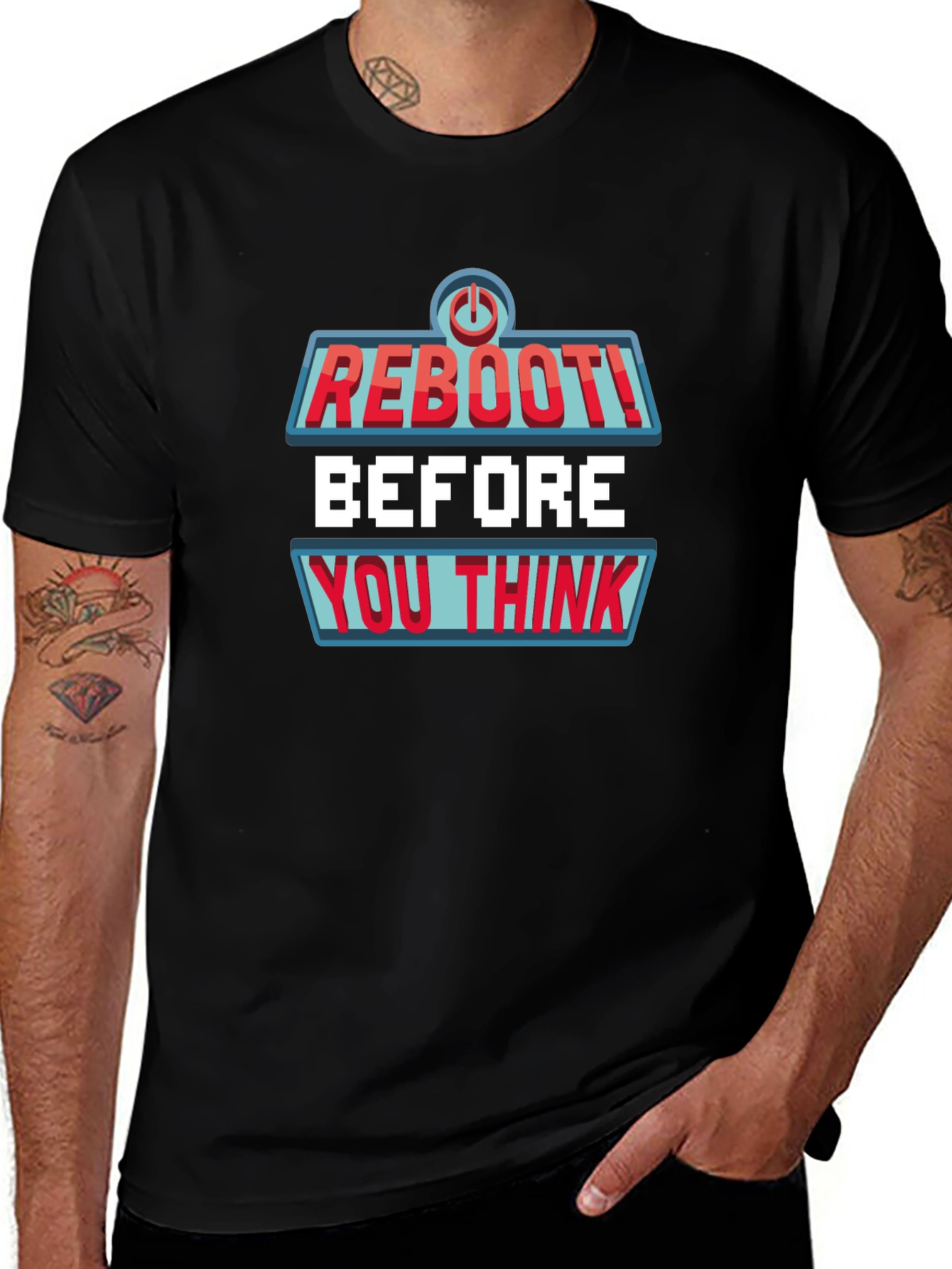 Reboot Before You Think Graphic Tee