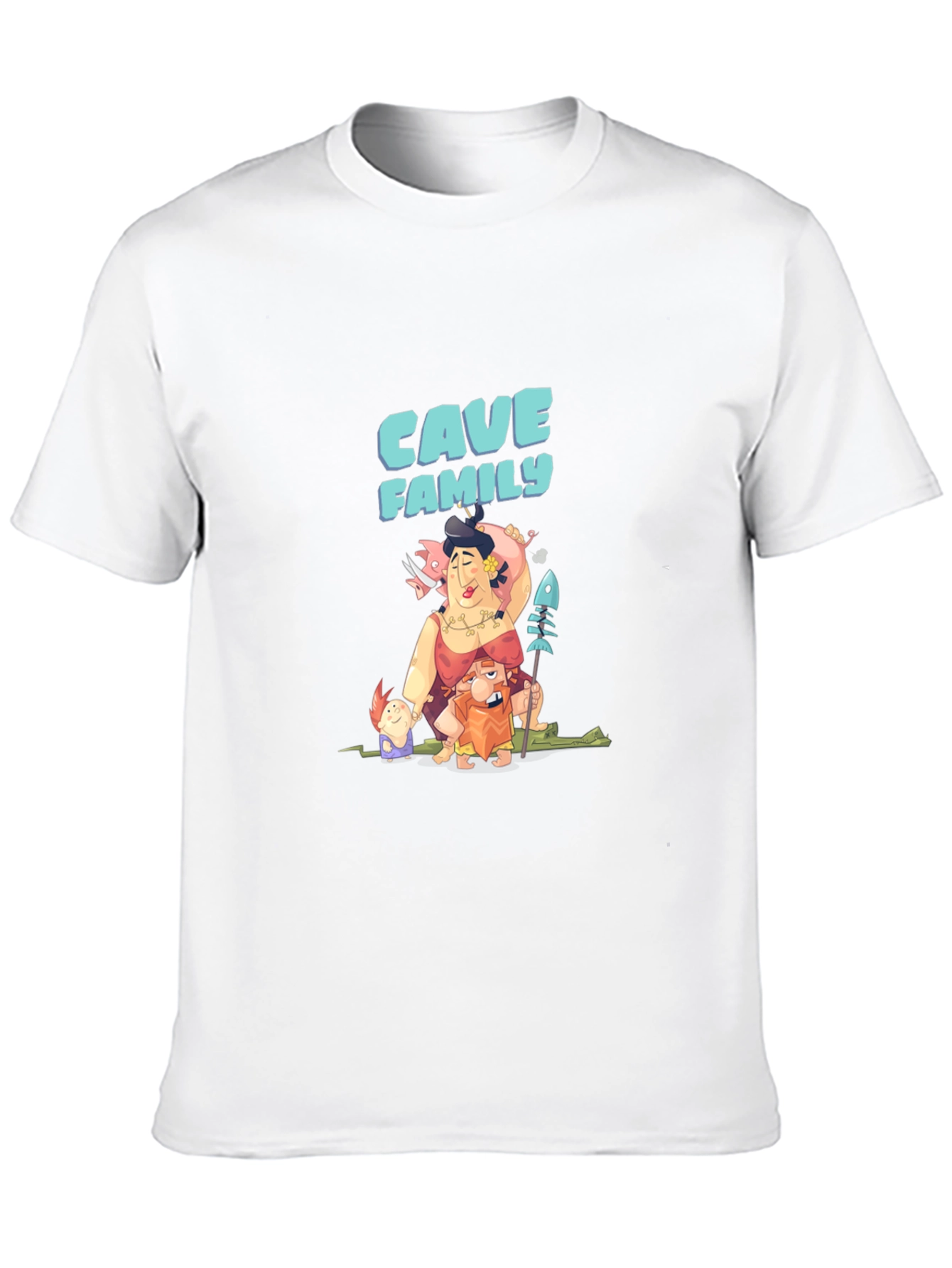 Cave Family Graphic T-Shirt - Black