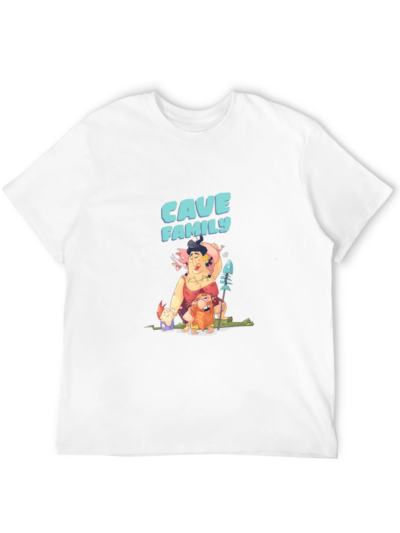 Cave Family Graphic T-Shirt - Black