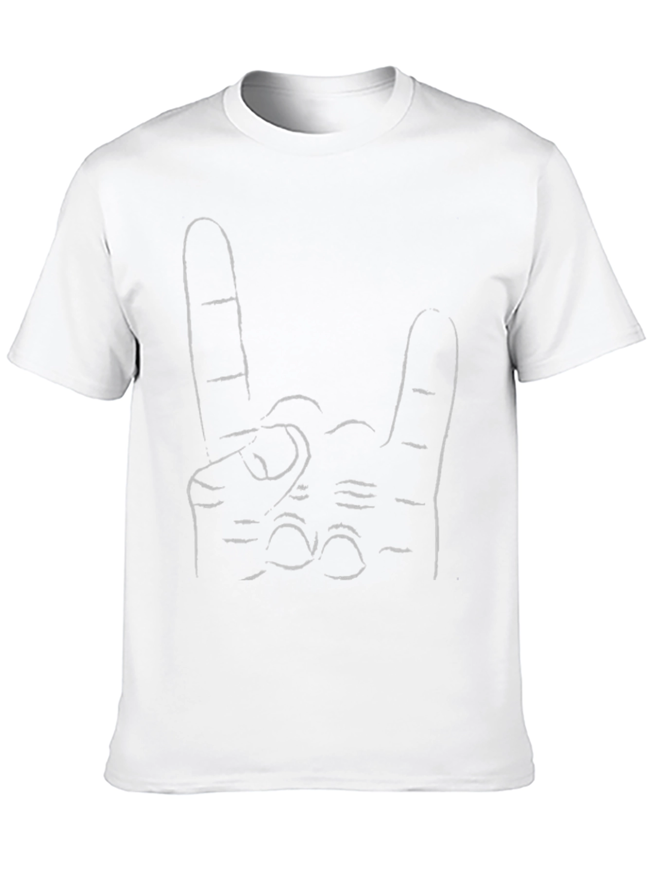 Rock On Hand Graphic Tee - Black T-Shirt