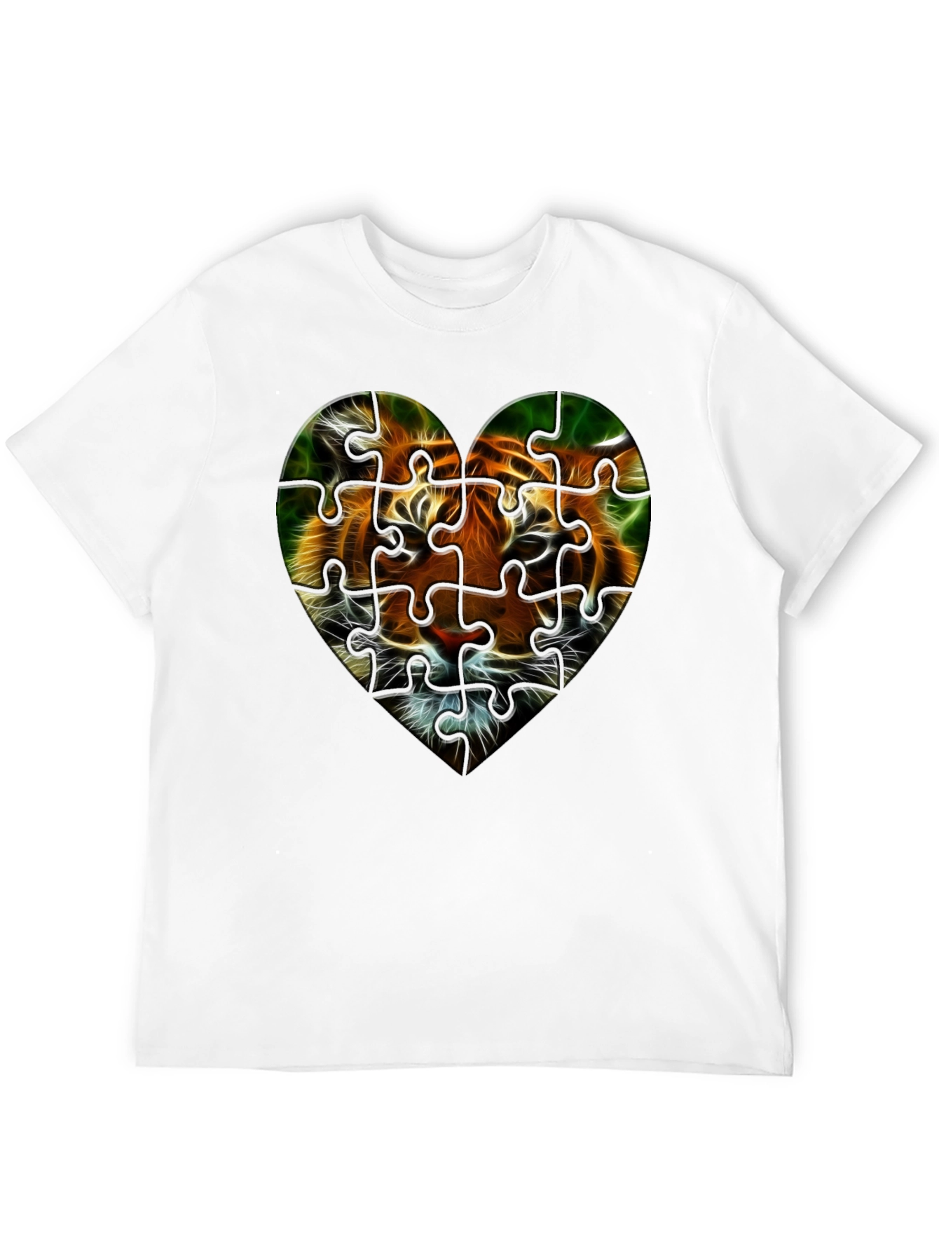 Tiger Heart Puzzle T-Shirt