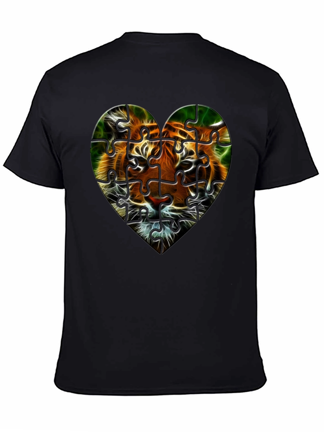 Tiger Heart Puzzle T-Shirt