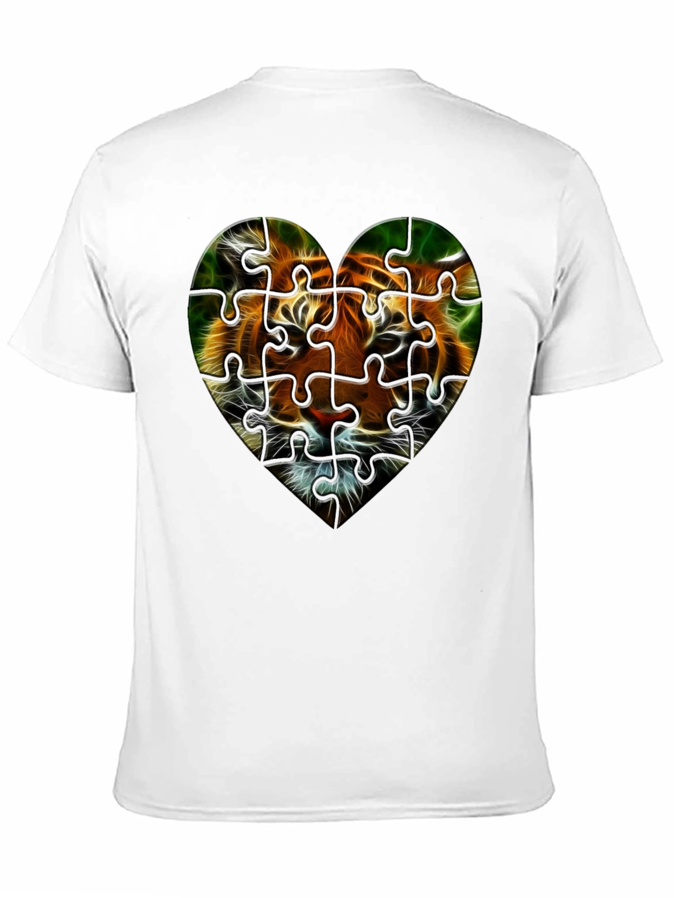 Tiger Heart Puzzle T-Shirt