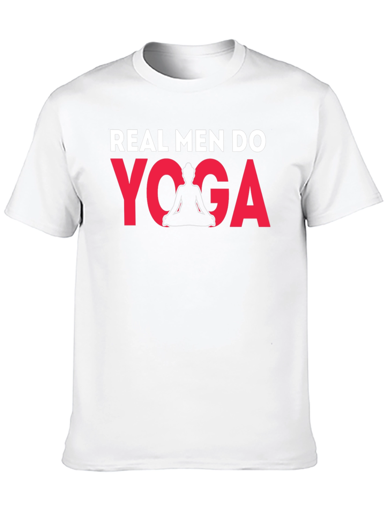 Real Men Do Yoga Graphic Tee - Black