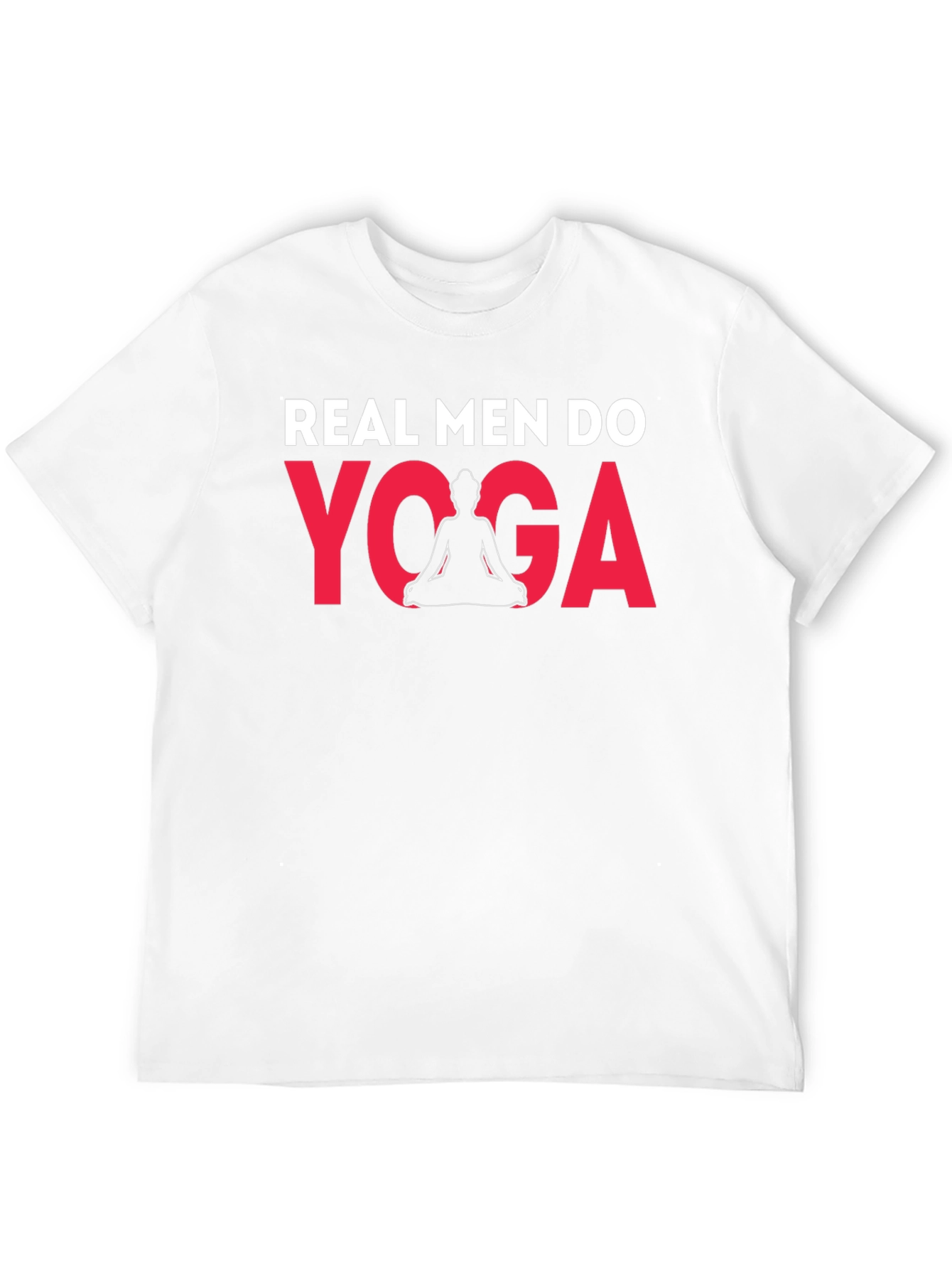 Real Men Do Yoga Graphic Tee - Black