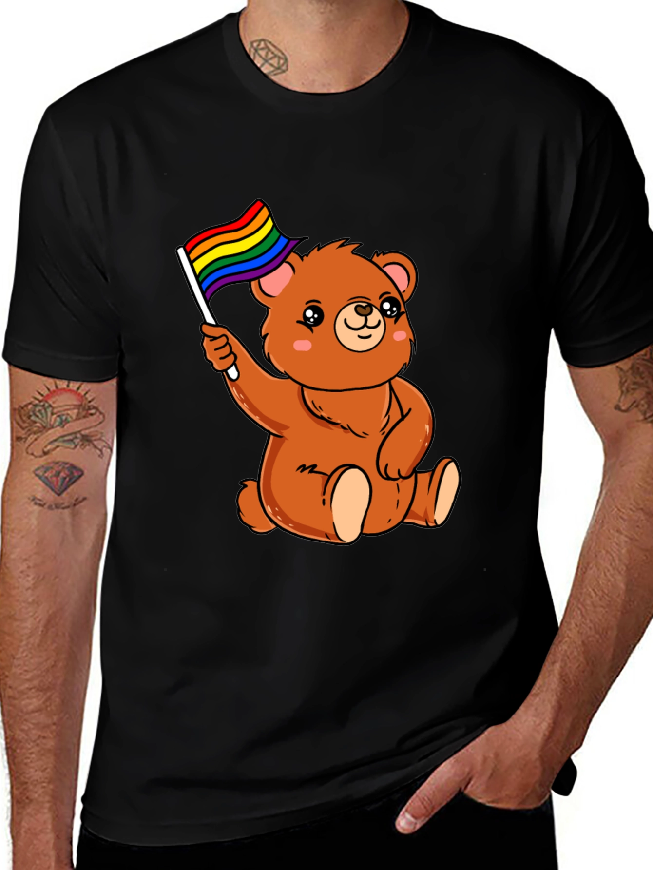 LGBT Pride Bear Graphic T-Shirt
