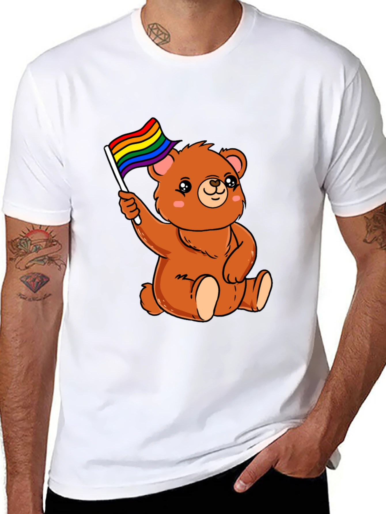 LGBT Pride Bear Graphic T-Shirt
