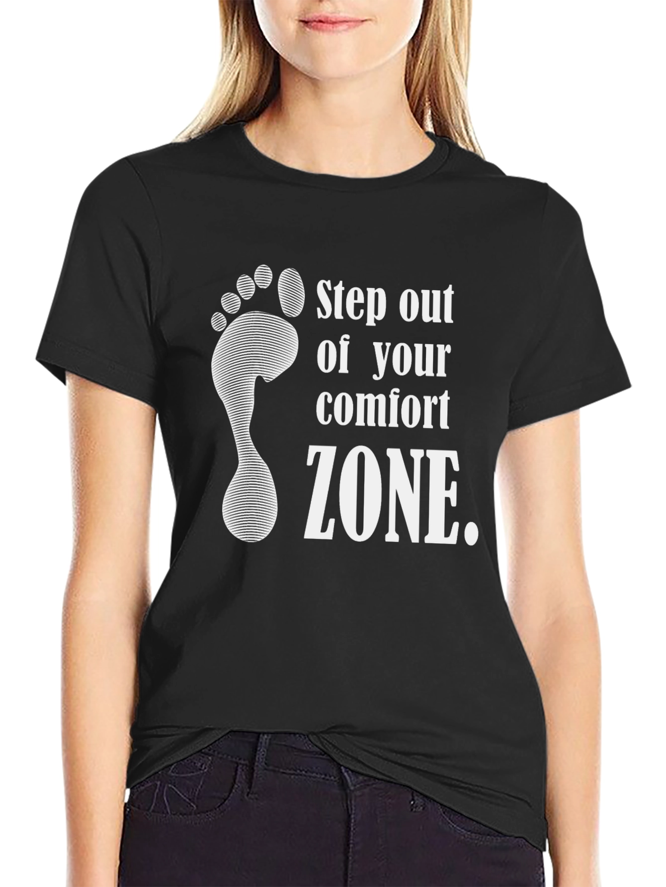 Step Out Comfort Zone Graphic Tee