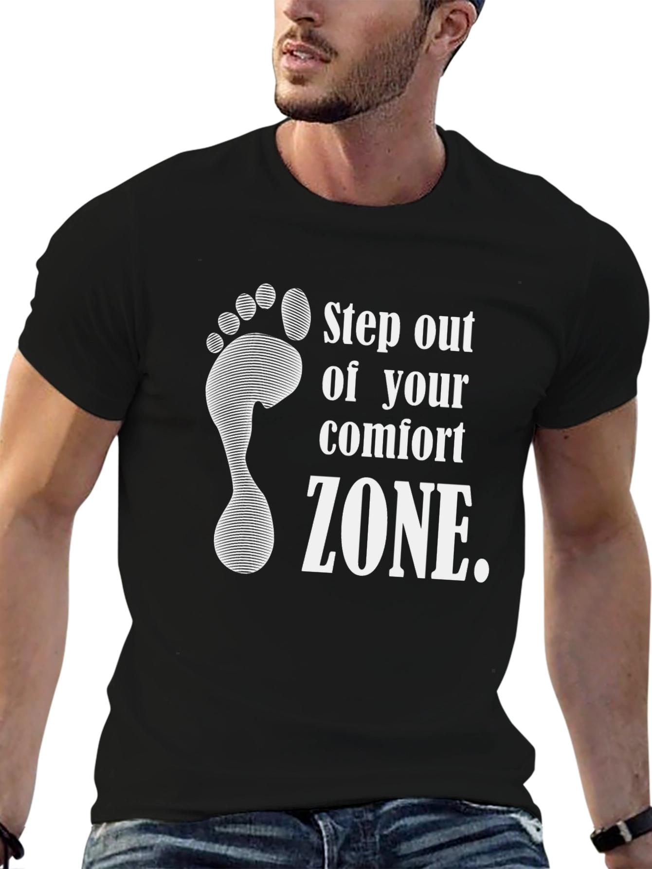 Step Out Comfort Zone Graphic Tee
