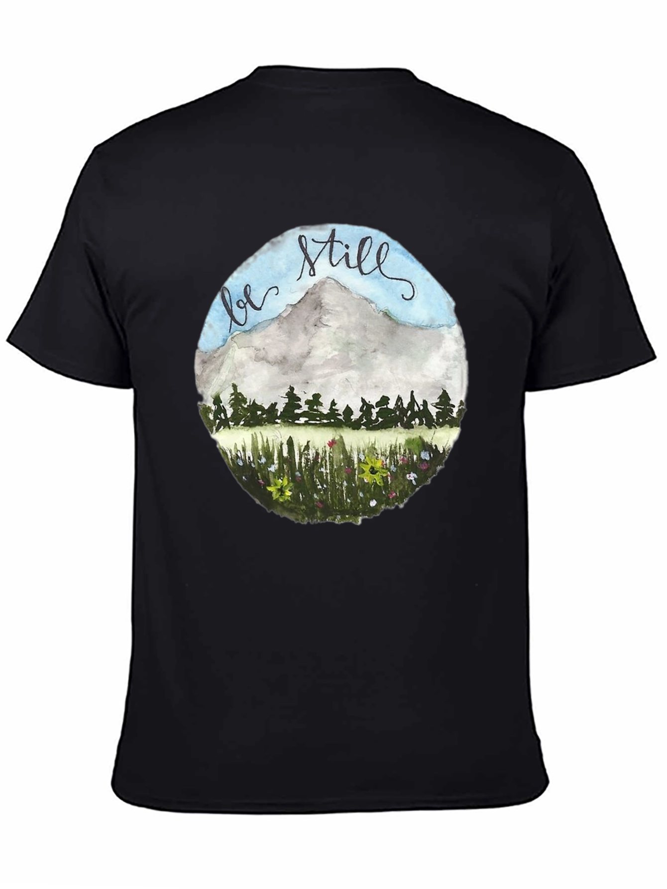Be Still Mountain Graphic Tee