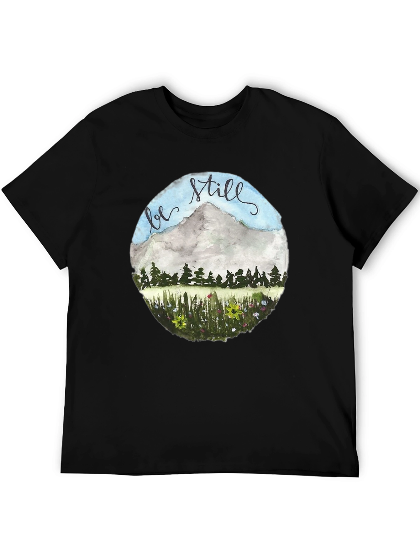 Be Still Mountain Graphic Tee