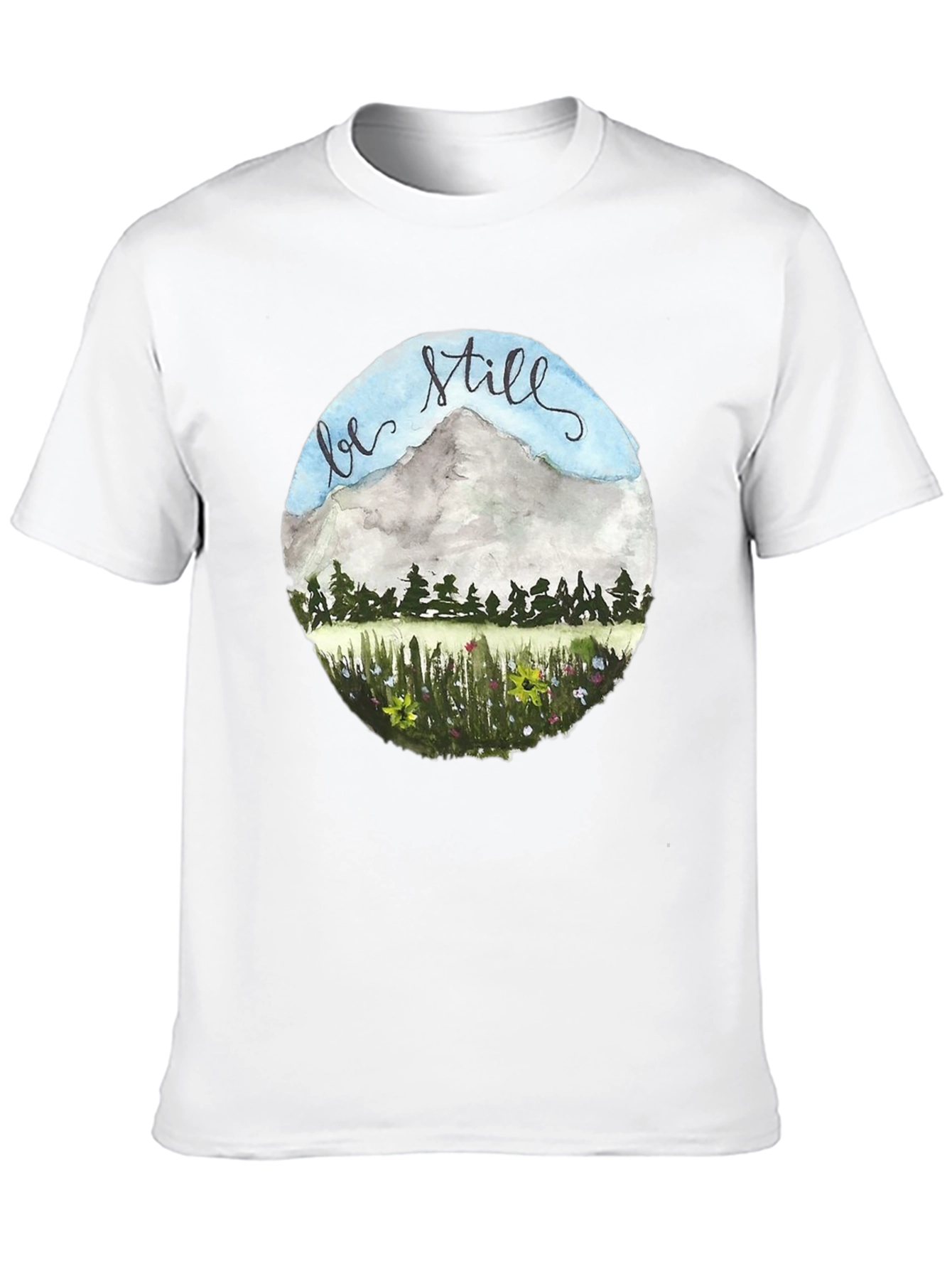 Be Still Mountain Graphic Tee