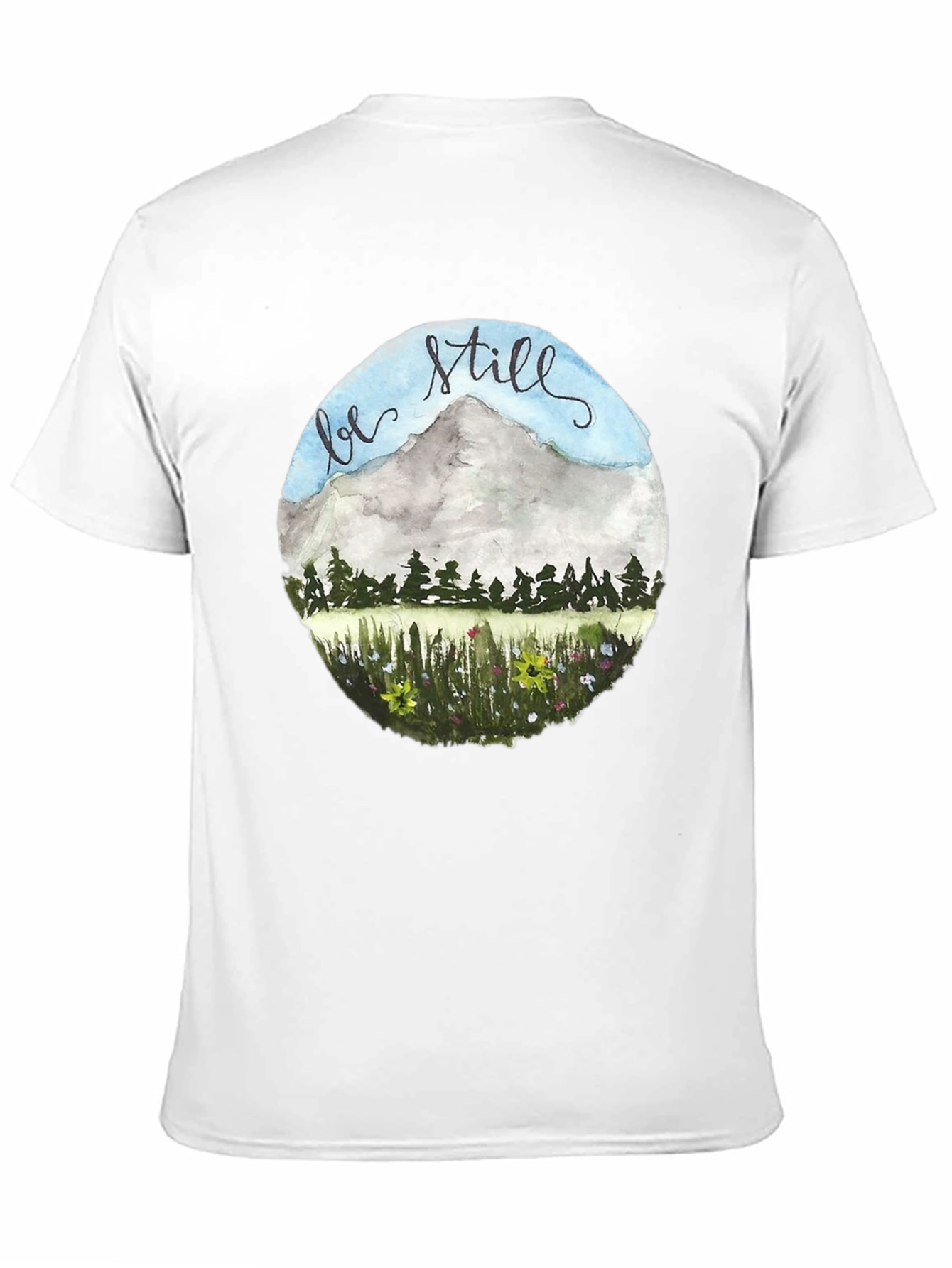 Be Still Mountain Graphic Tee