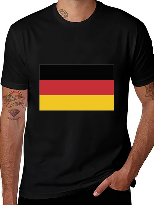 Germany Flag Graphic Tee - Black T-Shirt