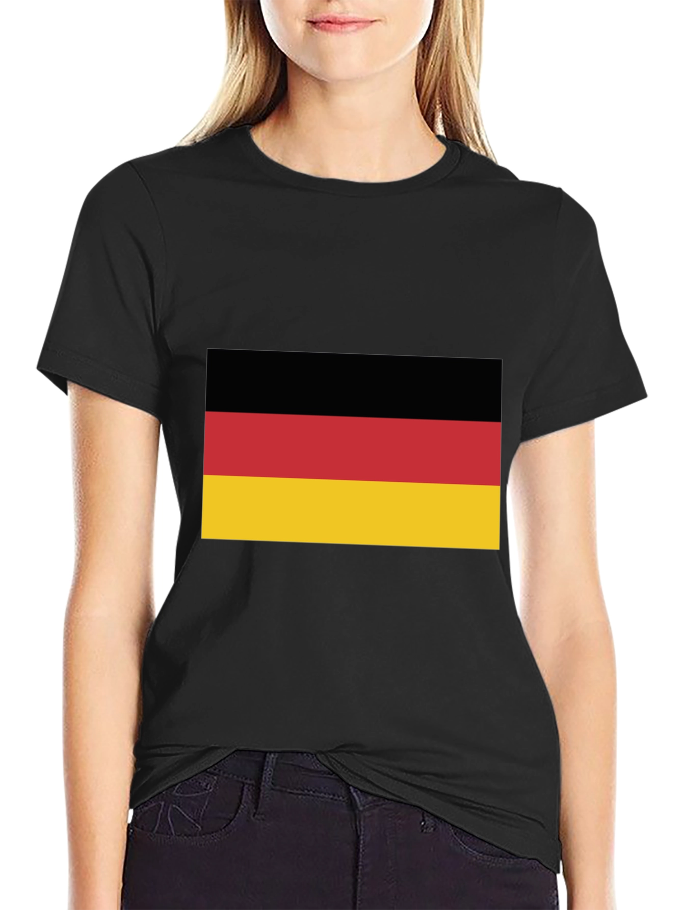 Germany Flag Graphic Tee - Black T-Shirt