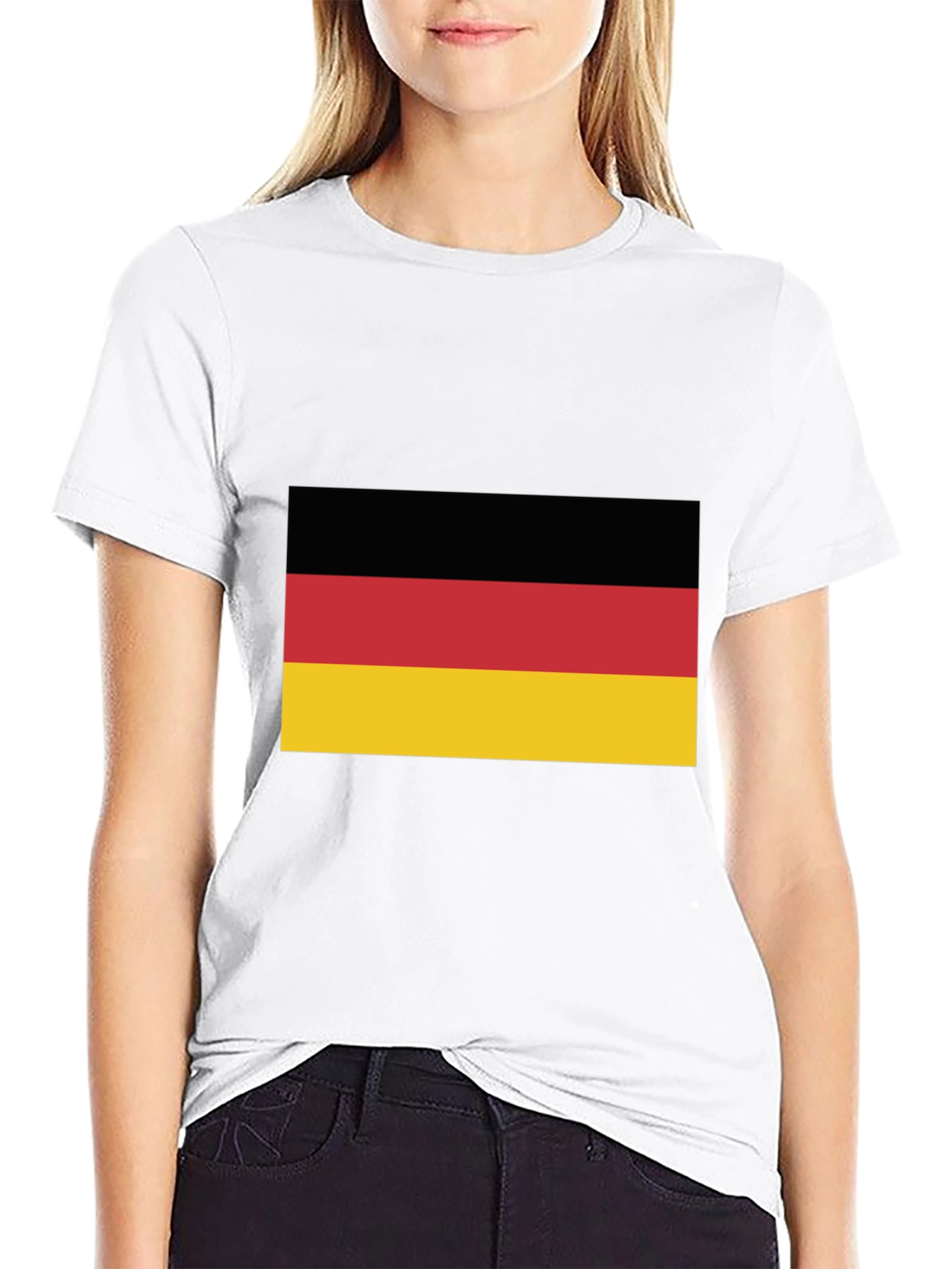 Germany Flag Graphic Tee - Black T-Shirt