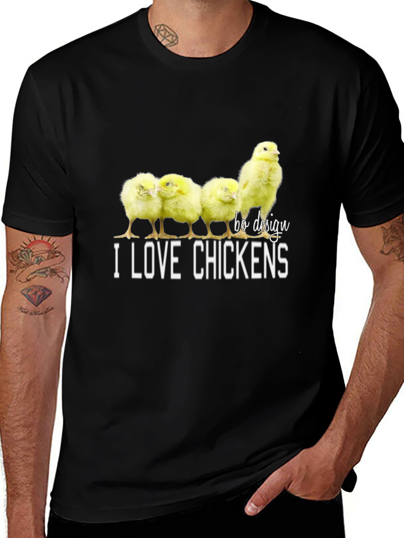I Love Chickens Graphic T-Shirt