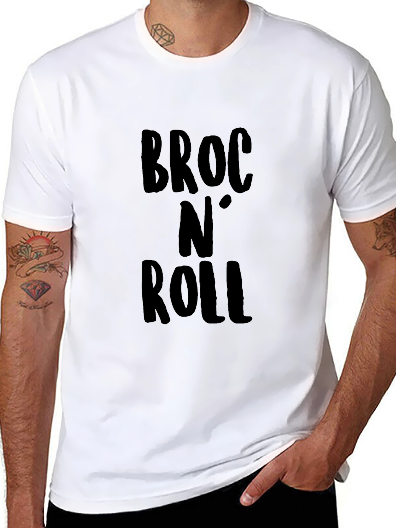 Broc N Roll Black Graphic T-Shirt