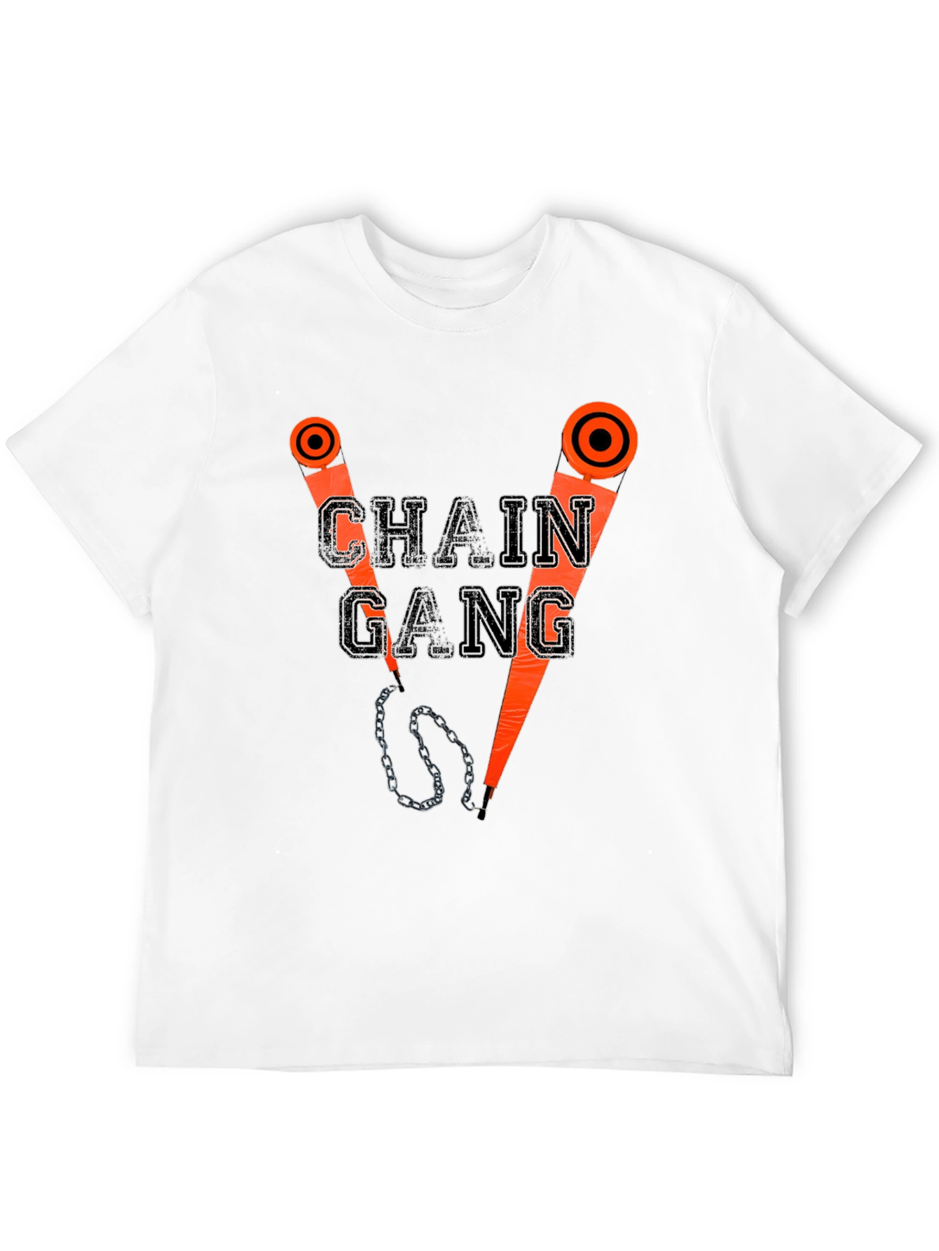 Chain Gang Graphic T-Shirt - Black