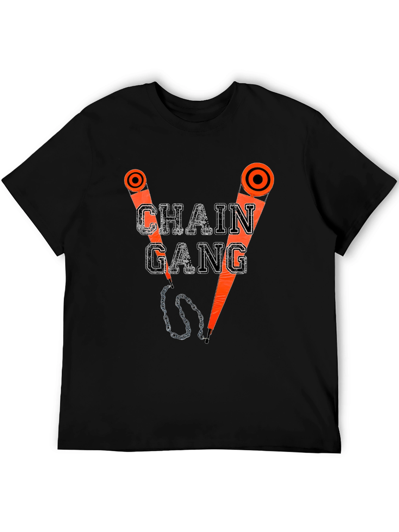 Chain Gang Graphic T-Shirt - Black