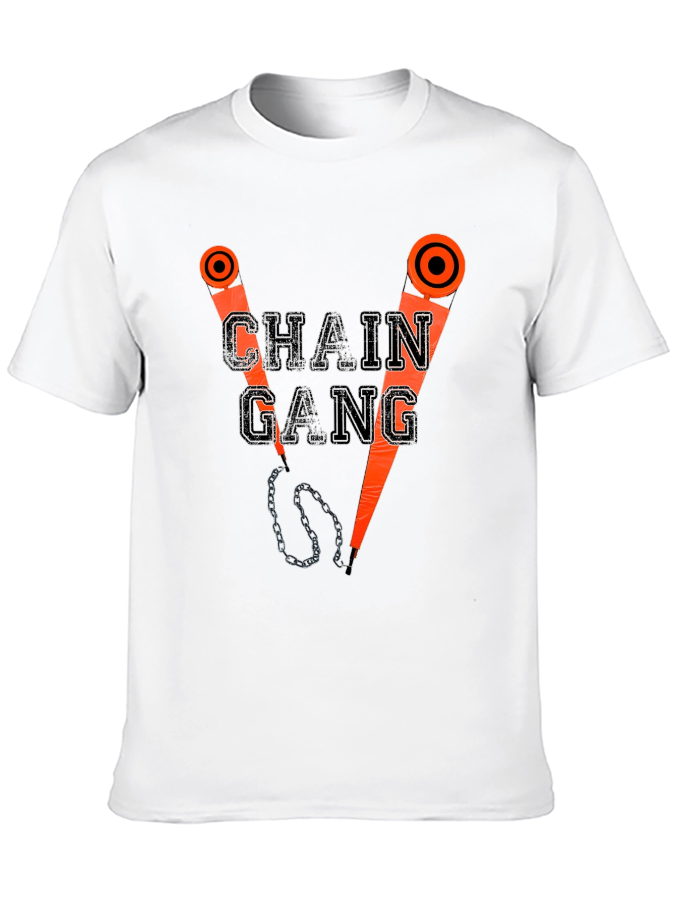 Chain Gang Graphic T-Shirt - Black