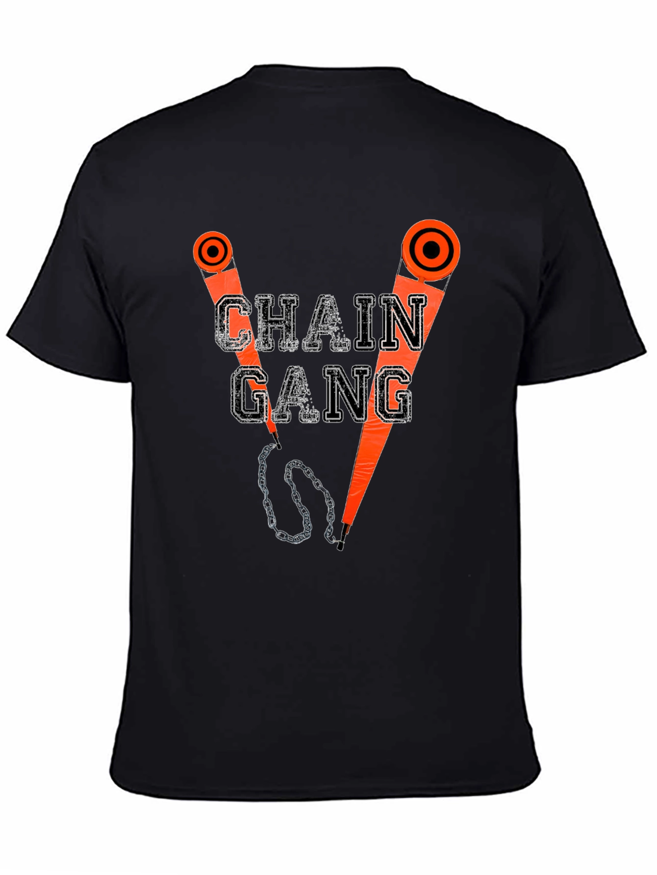 Chain Gang Graphic T-Shirt - Black