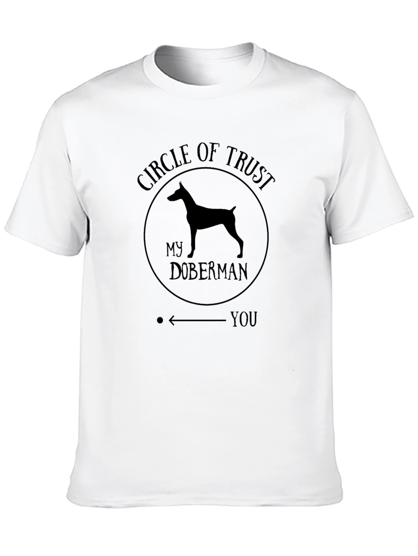 Doberman Circle of Trust Graphic Tee