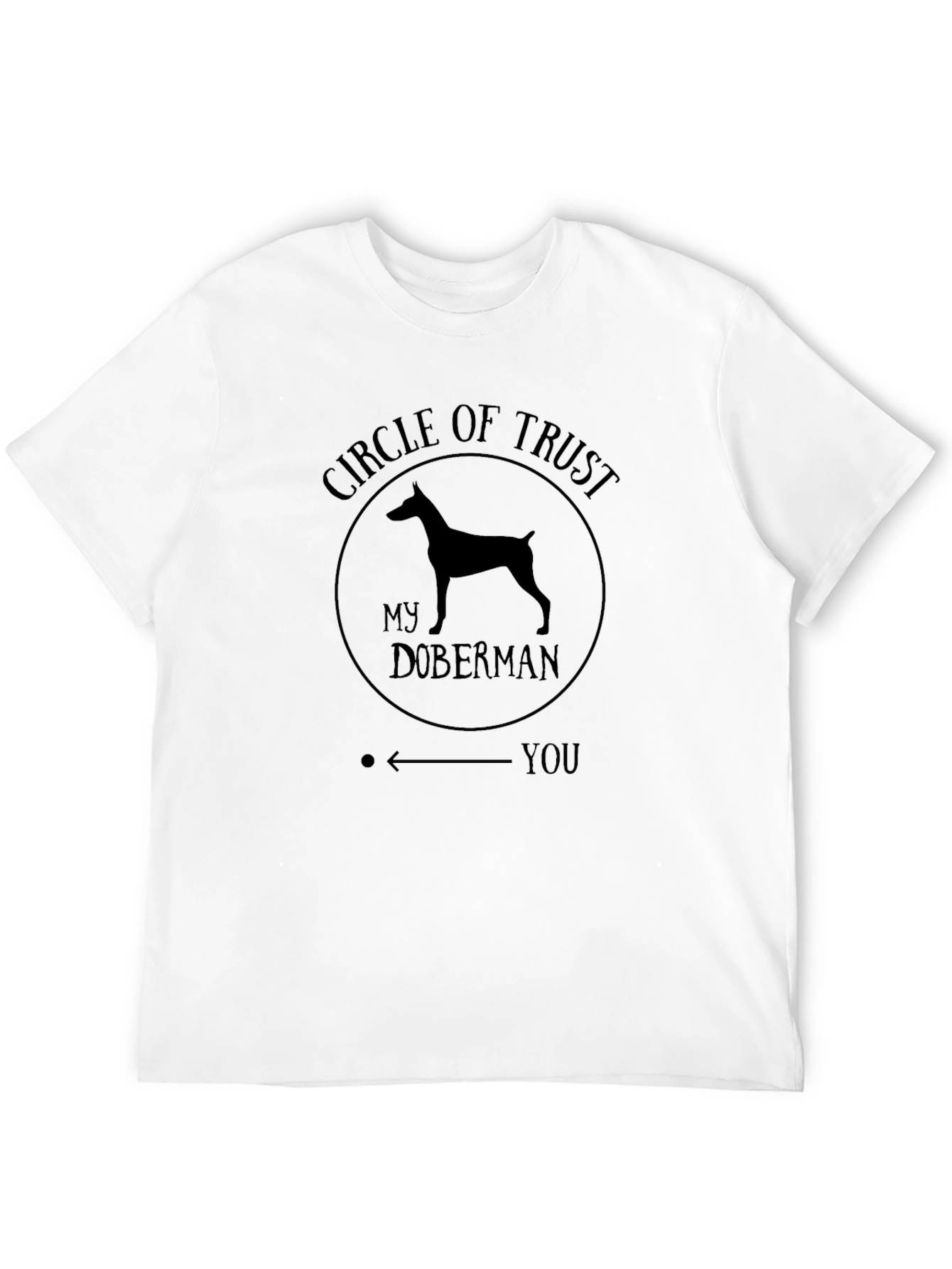 Doberman Circle of Trust Graphic Tee
