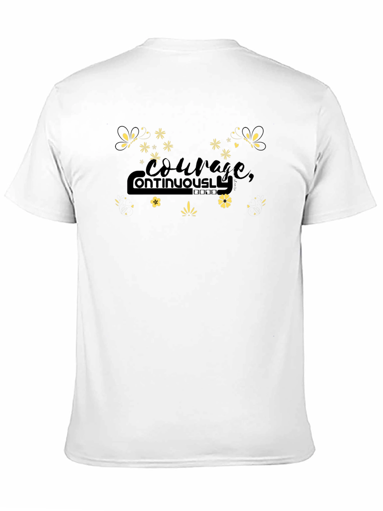 Courage Continuously Black T-Shirt