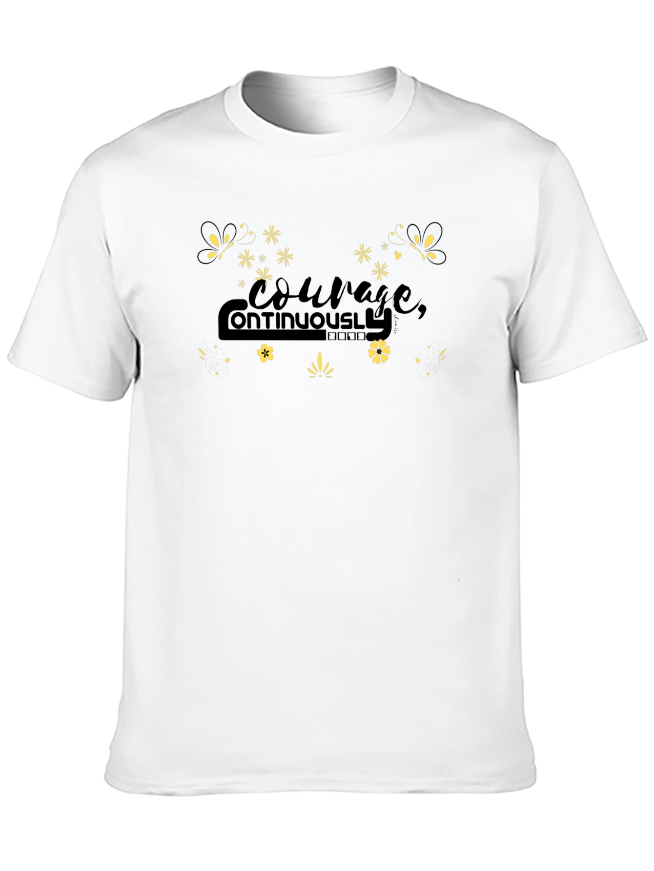 Courage Continuously Black T-Shirt