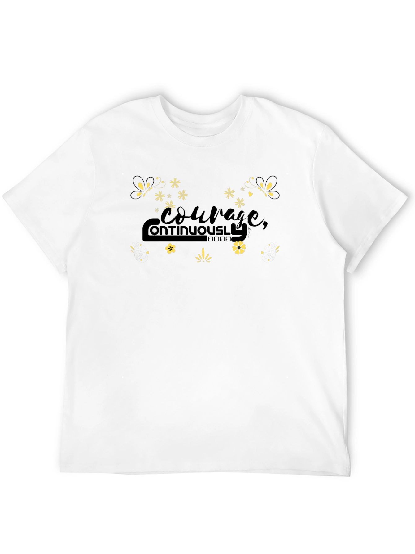 Courage Continuously Black T-Shirt