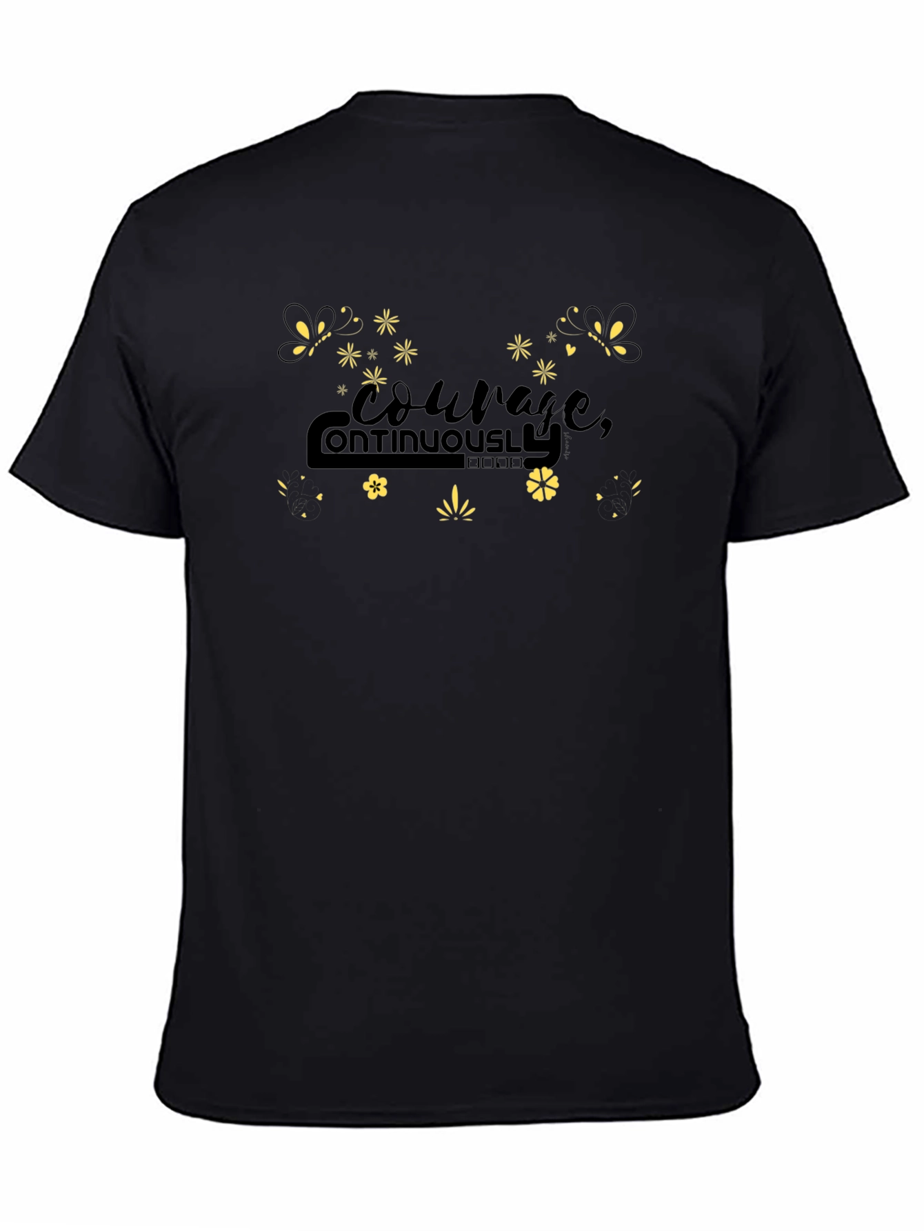 Courage Continuously Black T-Shirt