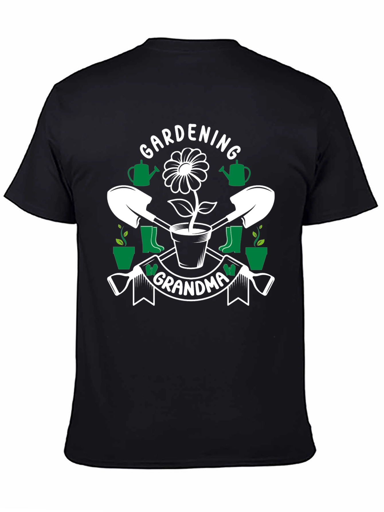 Gardening Grandma T-Shirt - Floral Design