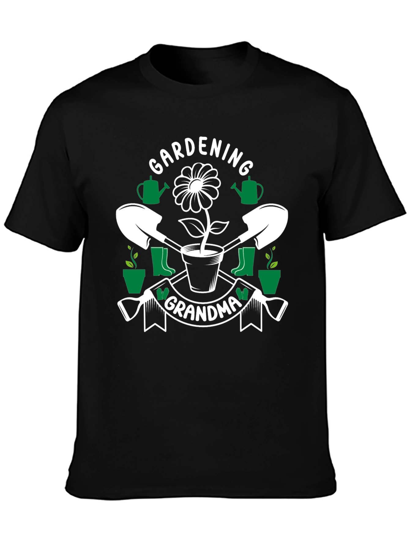 Gardening Grandma T-Shirt - Floral Design