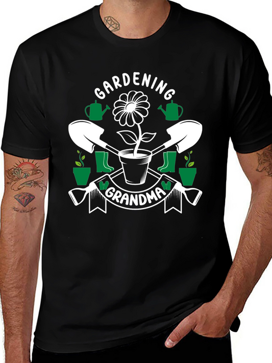 Gardening Grandma T-Shirt - Floral Design