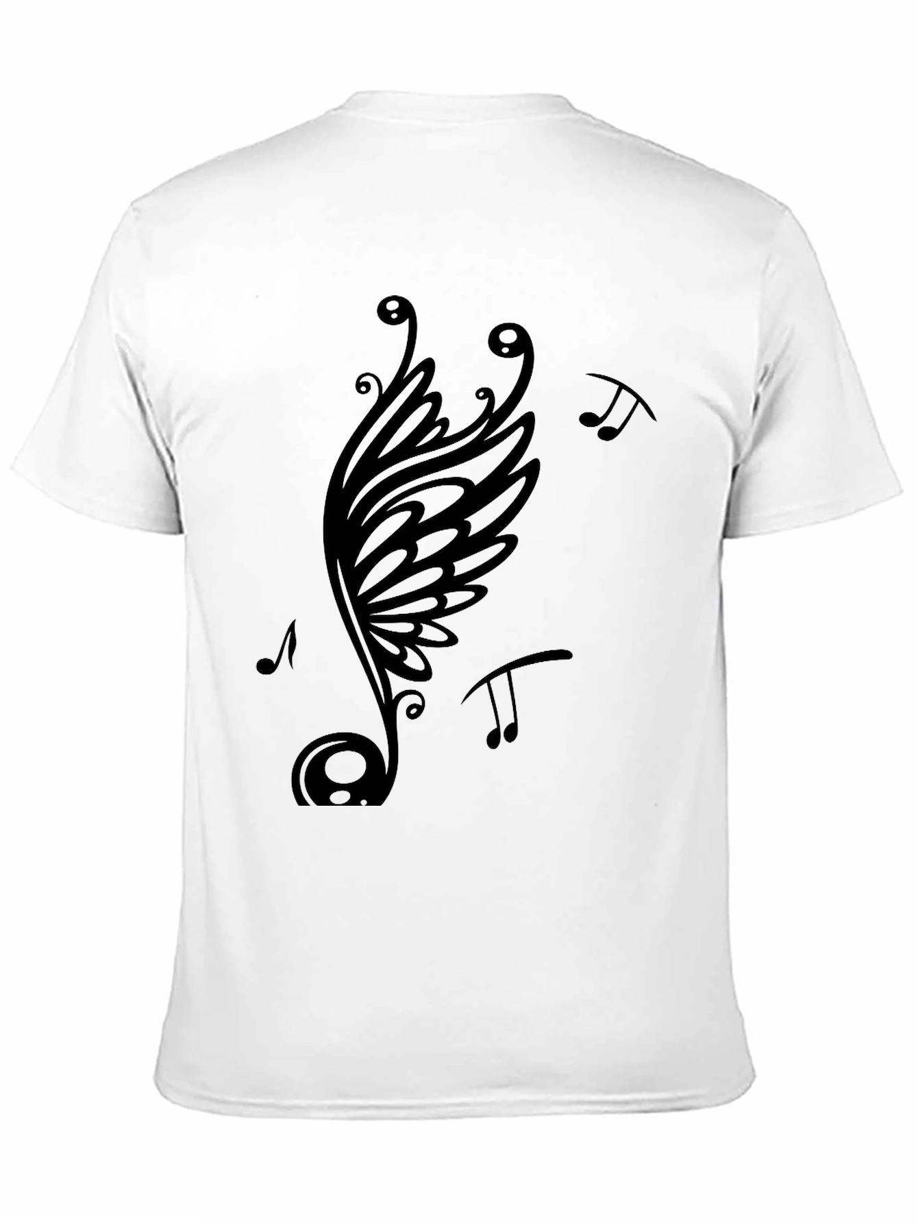 Musical Note Wing Graphic T-Shirt