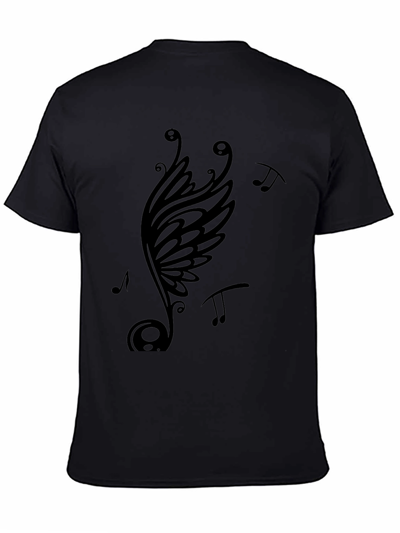 Musical Note Wing Graphic T-Shirt