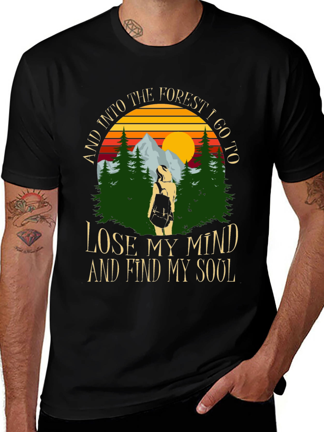 Forest Soul Black Graphic Tee