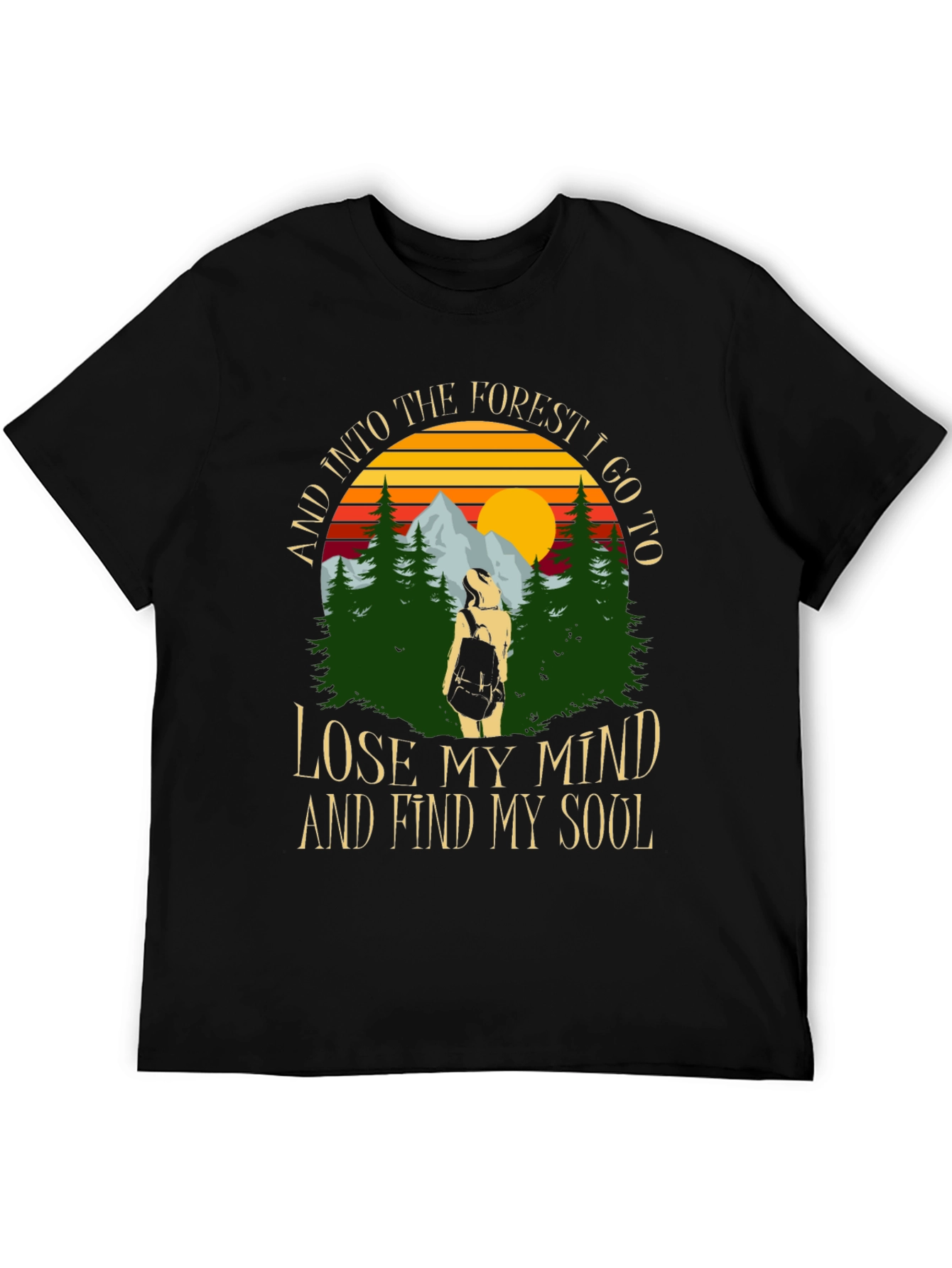 Forest Soul Black Graphic Tee