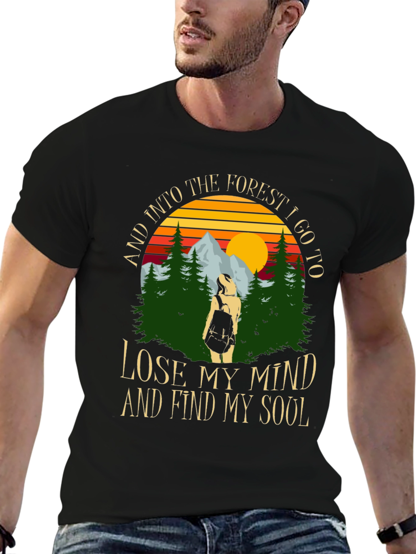 Forest Soul Black Graphic Tee