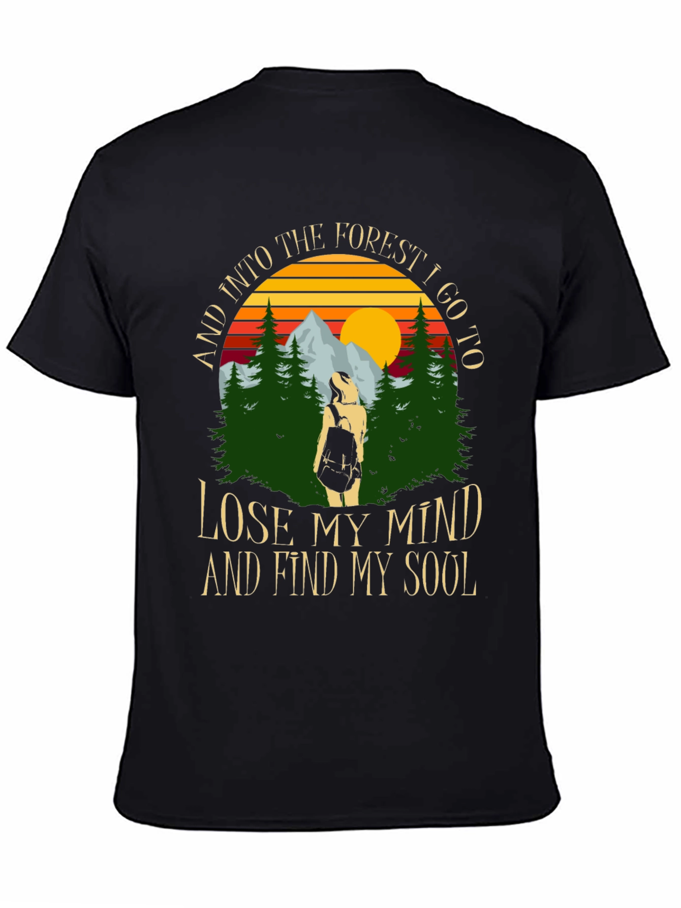 Forest Soul Black Graphic Tee
