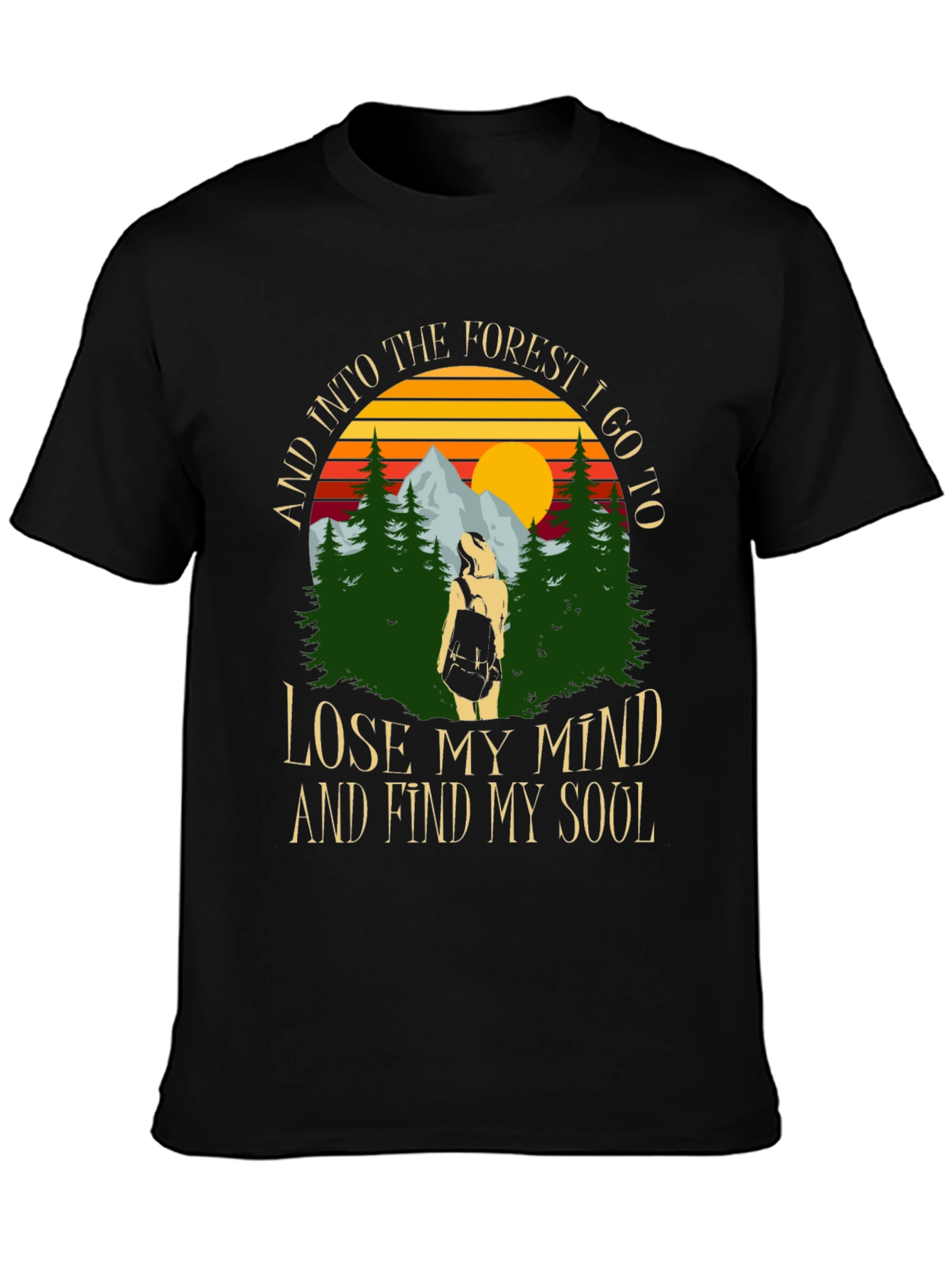 Forest Soul Black Graphic Tee