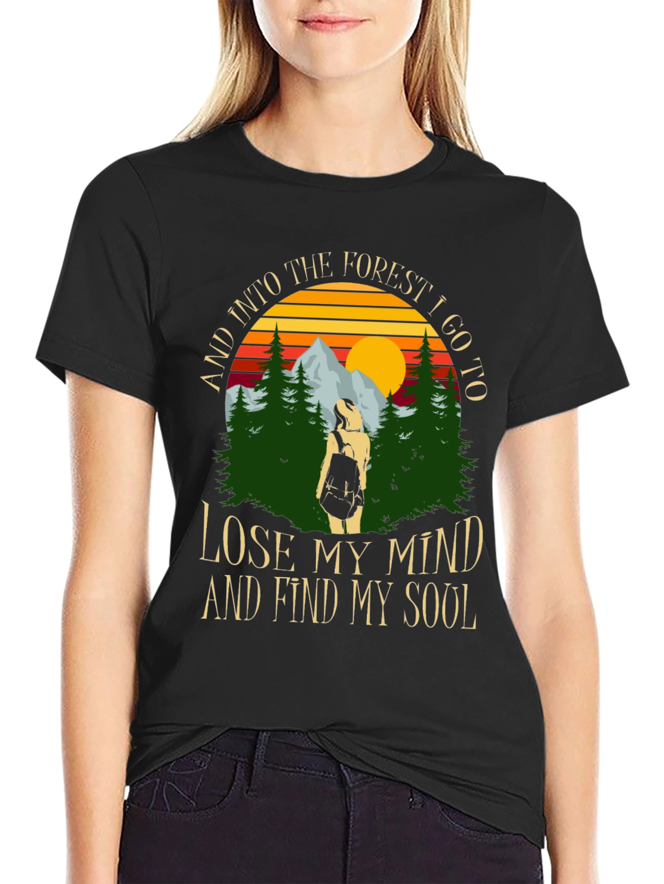 Forest Soul Black Graphic Tee