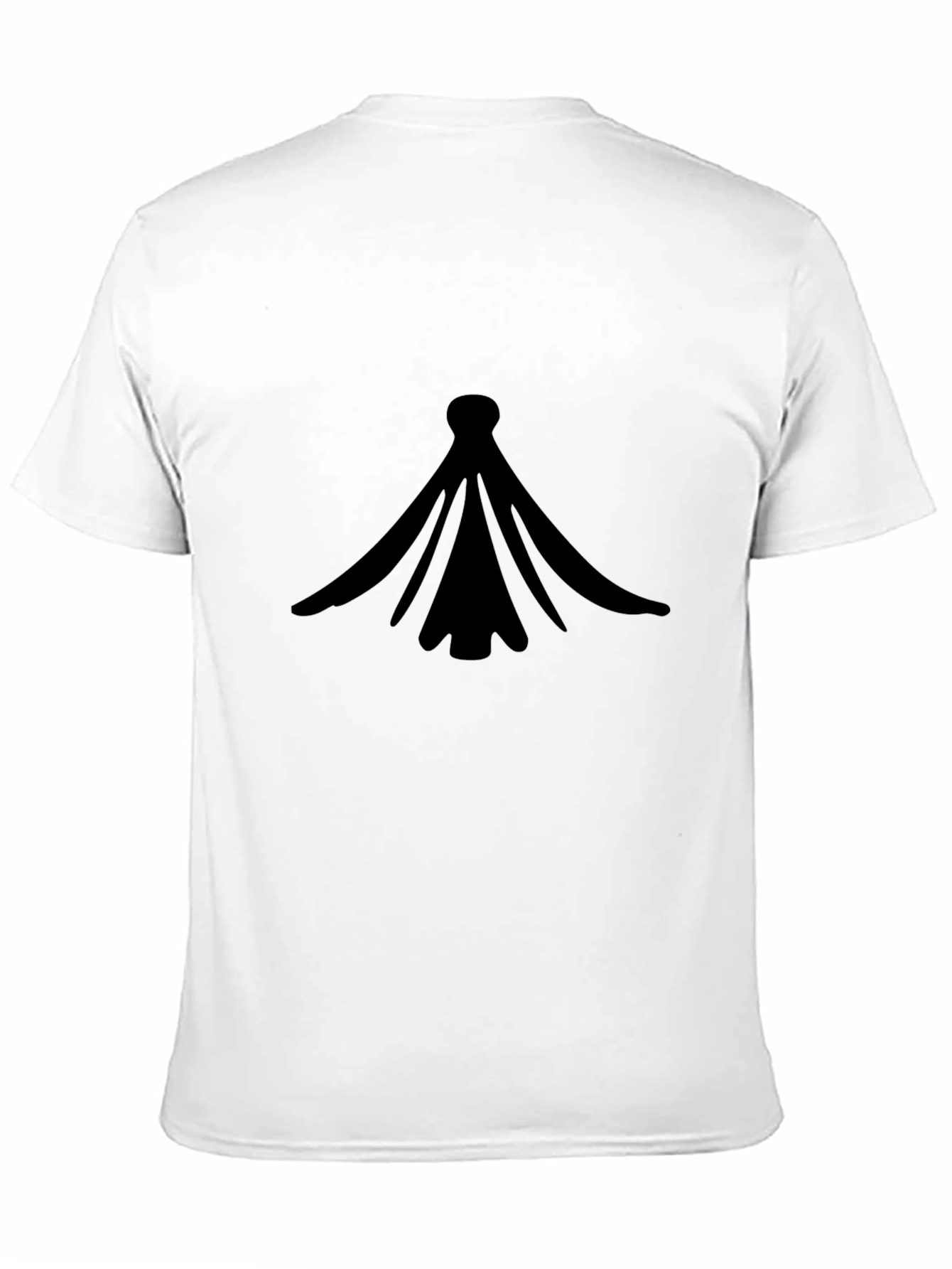 Black Graphic Tee - Abstract Design